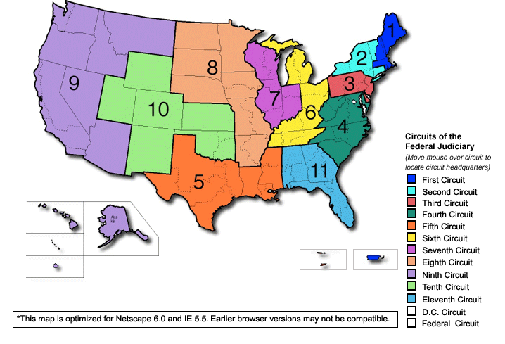 US+Court+District+Map