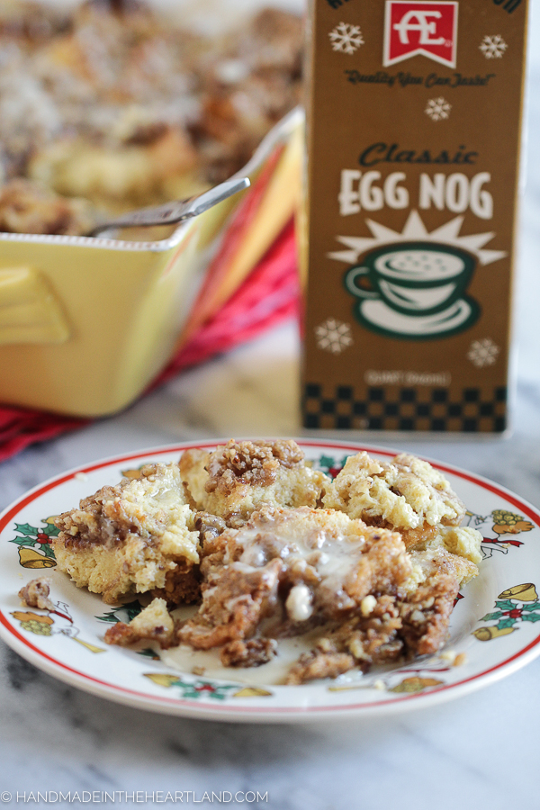 How to make ahead egg nog french toast casserole