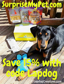 Penny wants you to SAVE 15% with code Lapdog at SurpriseMyPet.com #dogtoys #dogtreats #SurpriseMyPet #petbox #LapdogCreations ©LapdogCreations