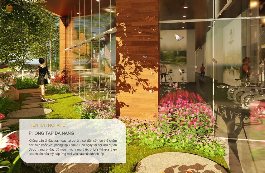Phòng tập đa năng tại dự án The Golden Palm Phòng tập đa năng tại dự án The Golden Palm