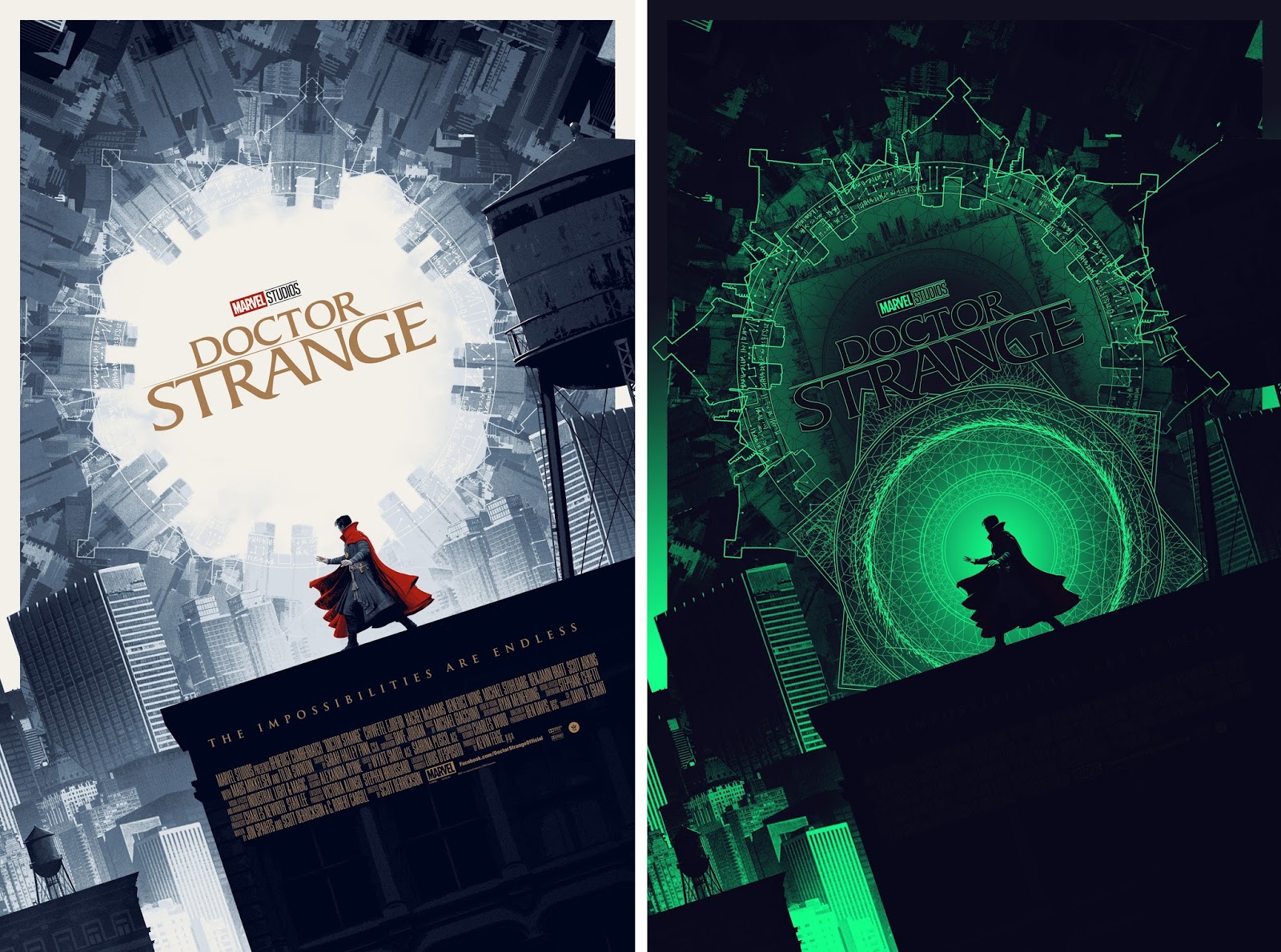 The Blot Says... Doctor Strange Movie Poster GID Screen Print by Matt