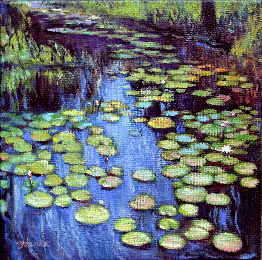 A Painting, A Moment "Water Lily Pond Reflections"