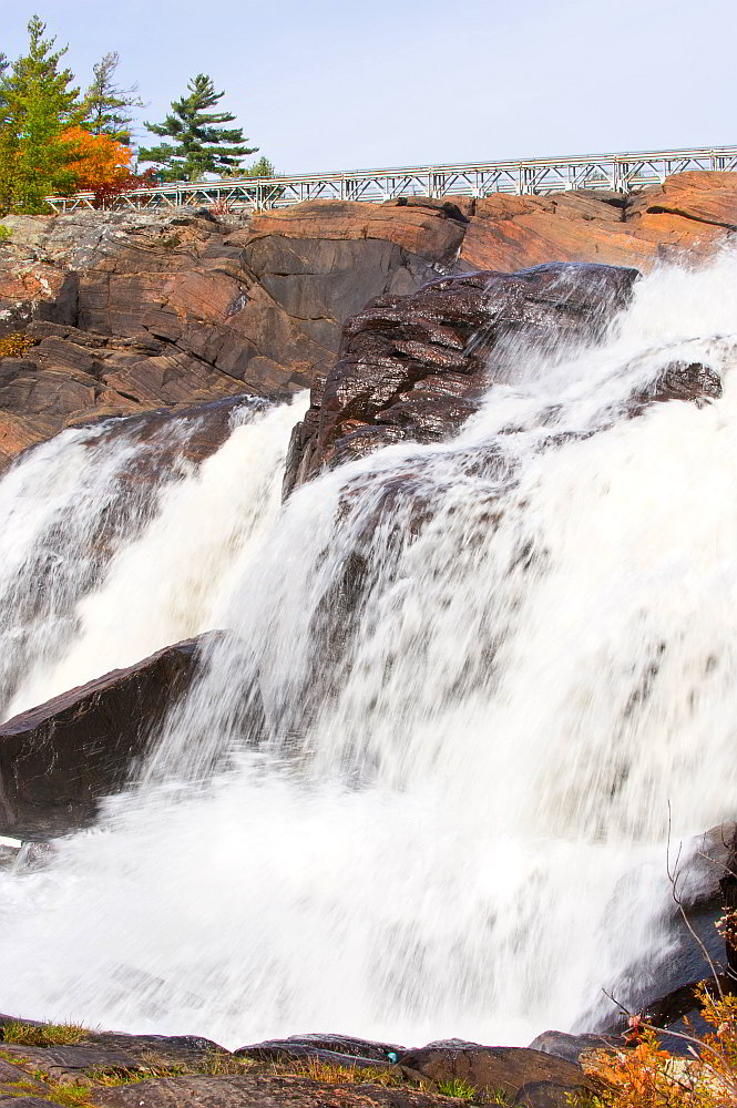 A small portion of the High Falls area in Bracebridge.