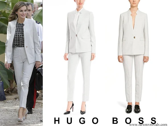 Queen Letizia wore Hugo Boss Kamalia suit