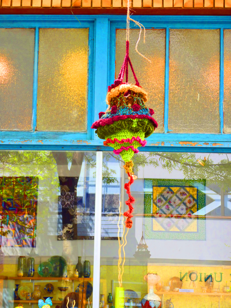 Mirtooli Crochet Yarn Bombing in Berekely