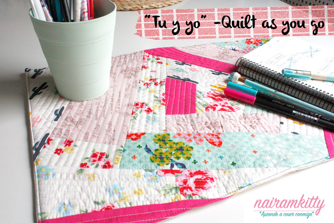 Como hacer un mantel individual en Patchwork con la técnica Quilt as you go