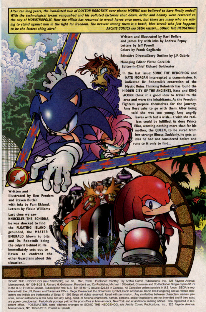 Read online Sonic The Hedgehog comic -  Issue #80 - 2