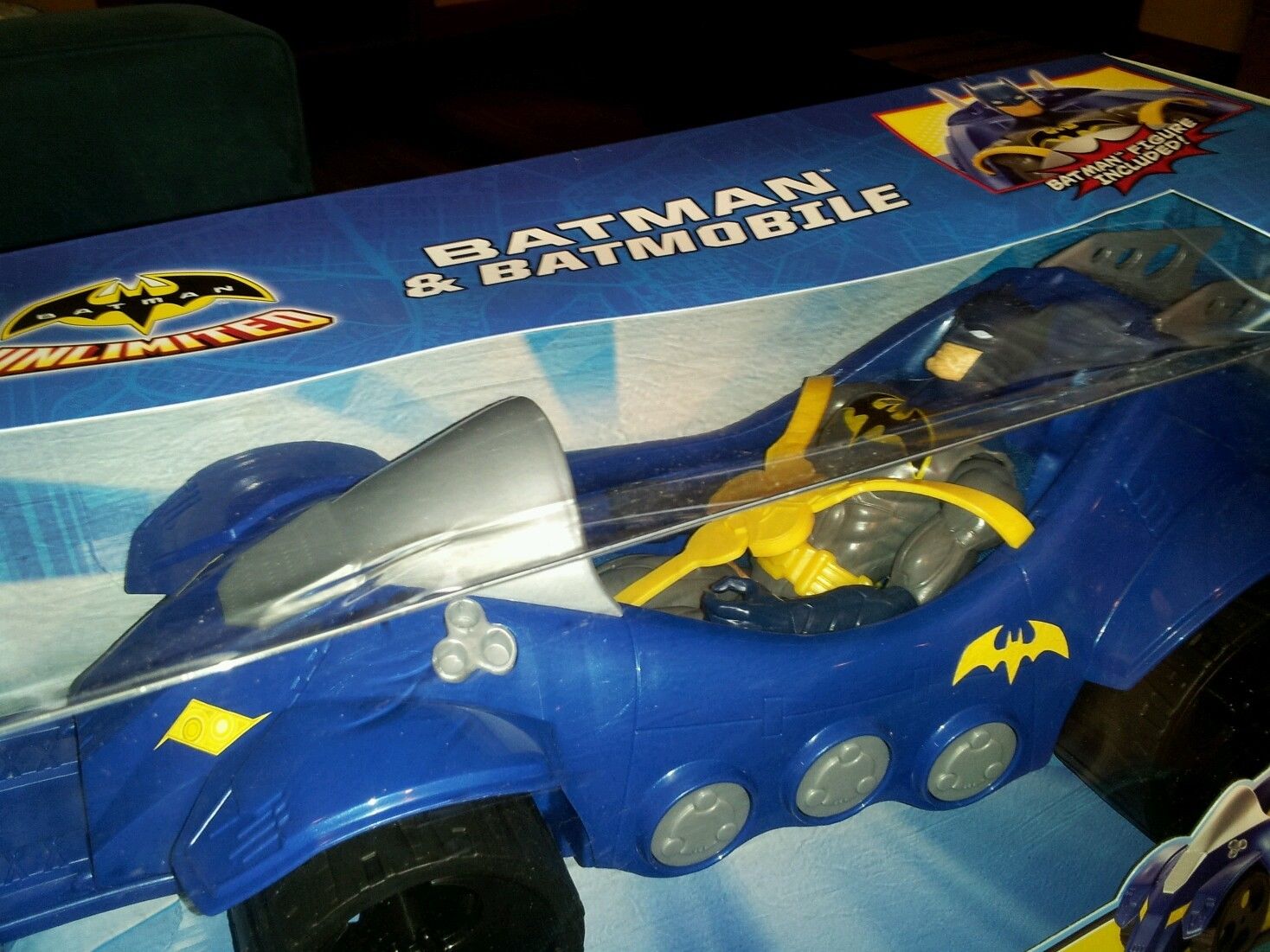 batmobile-info: 2148 mattel batmobile and batman unlimited 12inch action figure vhtf