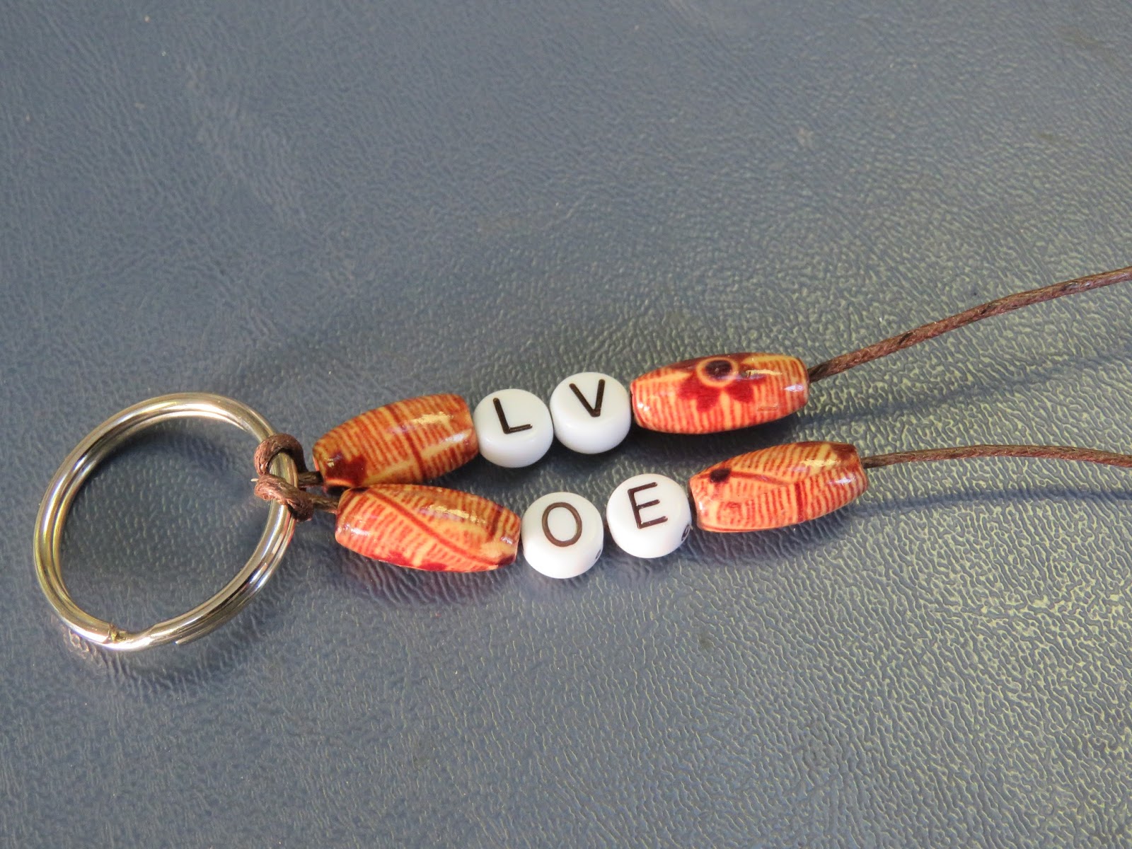 Simple DIY Beaded Keychains