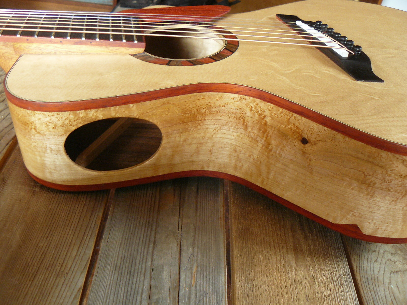 Guitar Blog Egan 7 string fanned fret acoustic guitar