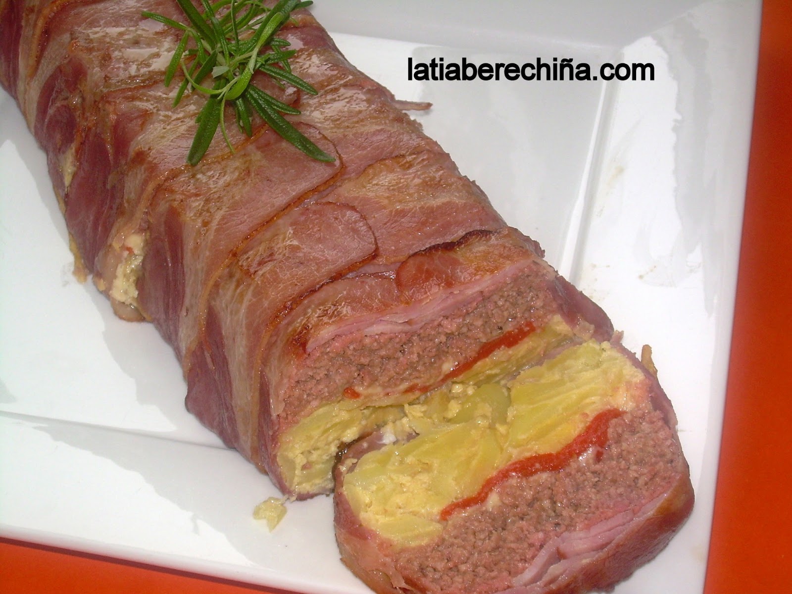 El blog de la tia Berechiña Pastel de carne con tortilla de patata.