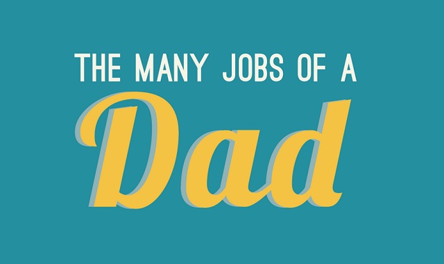 Image: The Many Jobs of a Dad #infographic