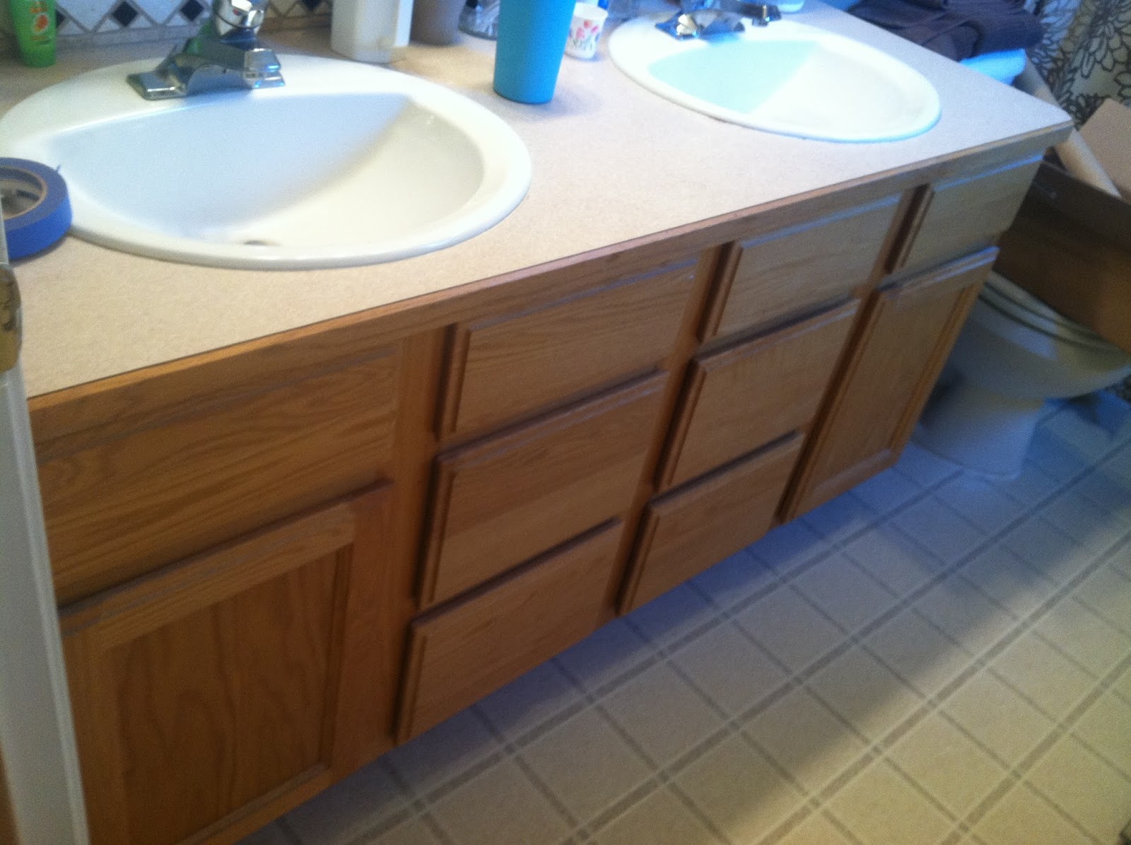 Fresh Redesign Outdated Oak Updated with Java Stain