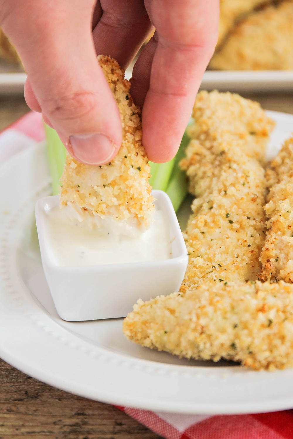 These delicious crispy ranch chicken fingers are super easy to make, and sure to please even the pickiest eaters!