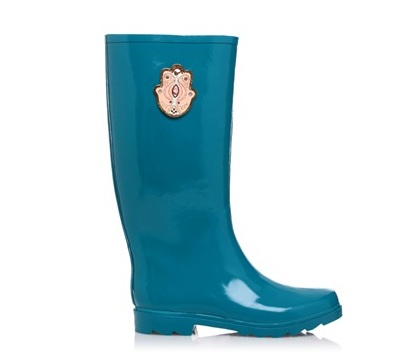 bottes bleu canard