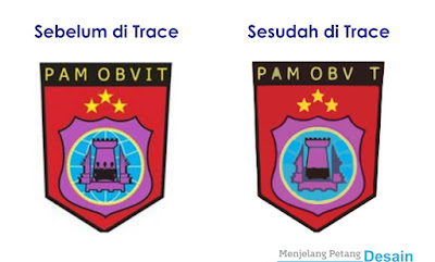 Perbedaan Gambar Setelah di Trace Coreldraw