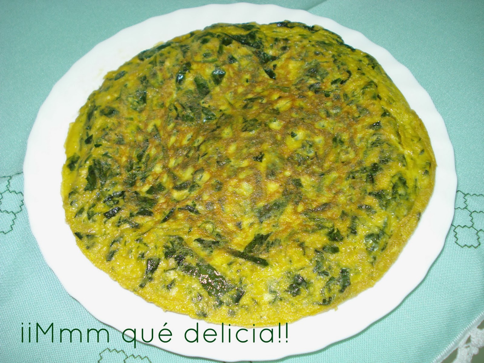 Mmm qué delicia!! TORTILLA DE ESPINACAS