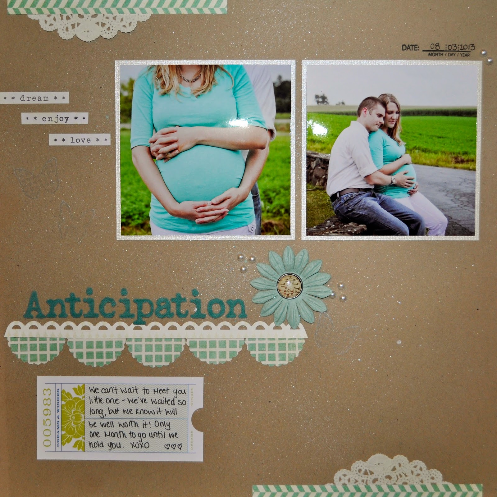 Finding Beauty in Life Scrapbook Monday Pregnancy, Maternity and