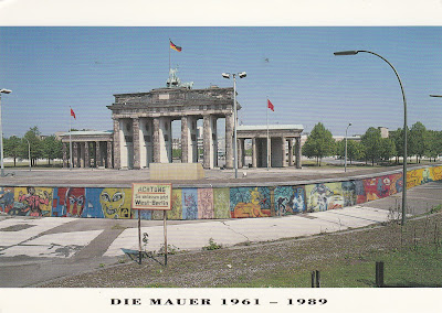 My Postcard And Stamp Week Germany Berlin Wall And Brandenburg Gate