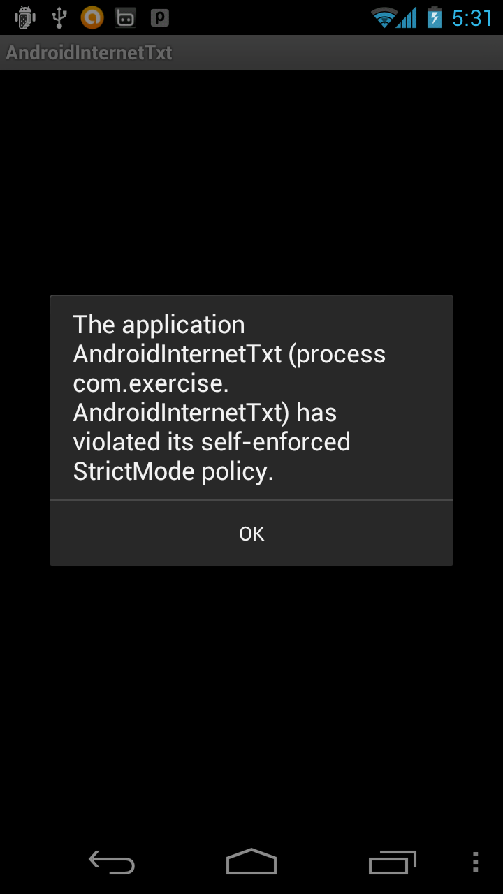 Androider StrictMode.setThreadPolicy and StrictMode.ThreadPolicy.Builder