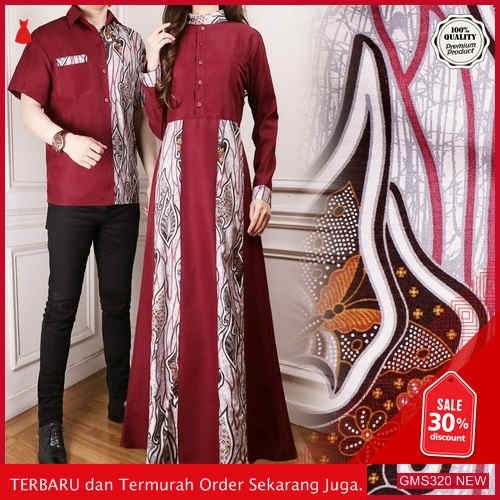 GMS320 MKFXN321B60 Batik Couple Seragam Pria Wanita Dropship SK1527161783
