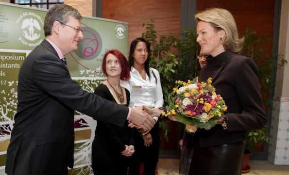 Crown Princess Mathilde attended an European Symposium for Family Assistants