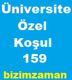 Tercih Kılavuzu 159 Numaralı Özel Koşul ve Açıklamalar