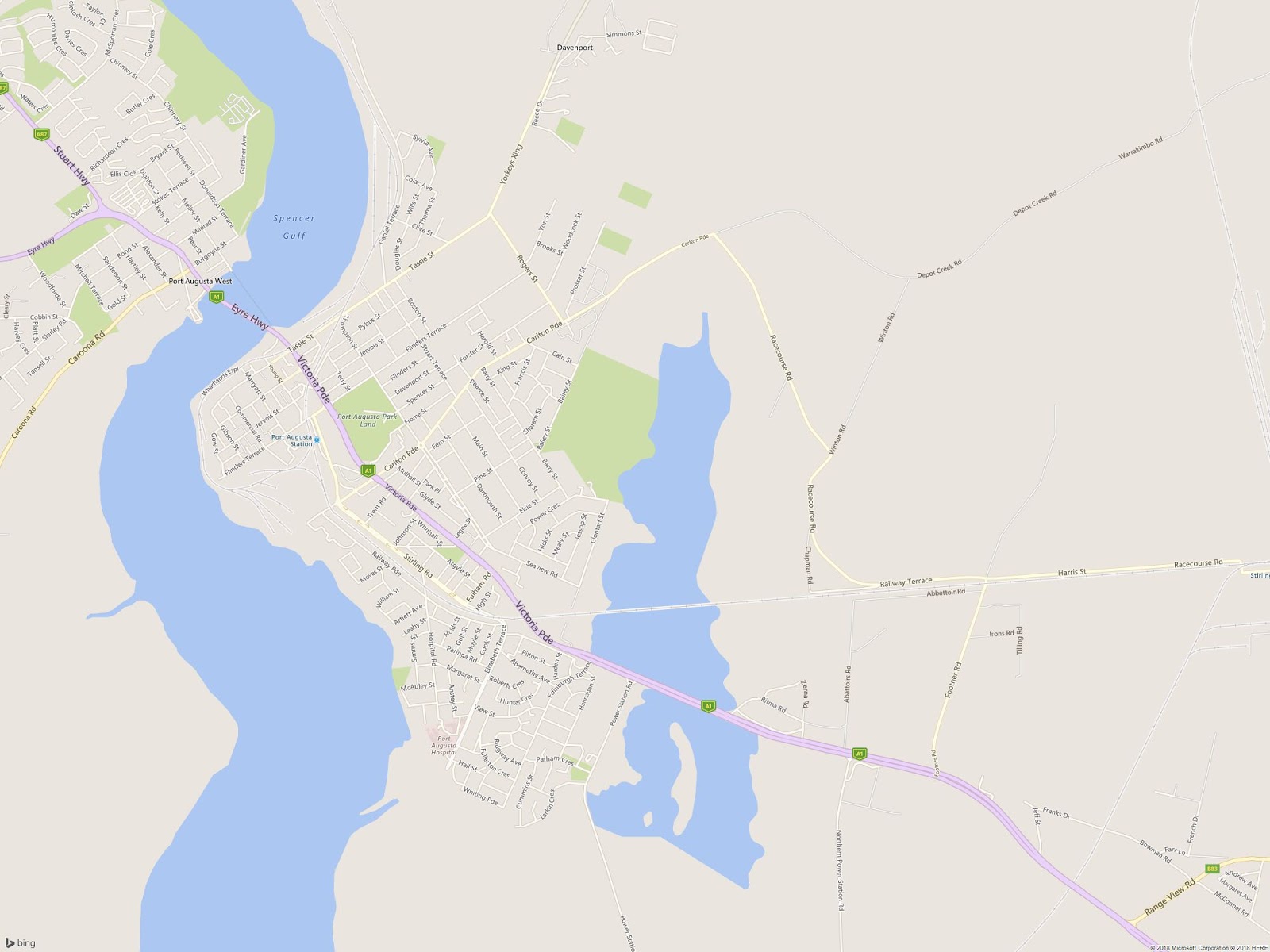 Port Augusta Map Free Download