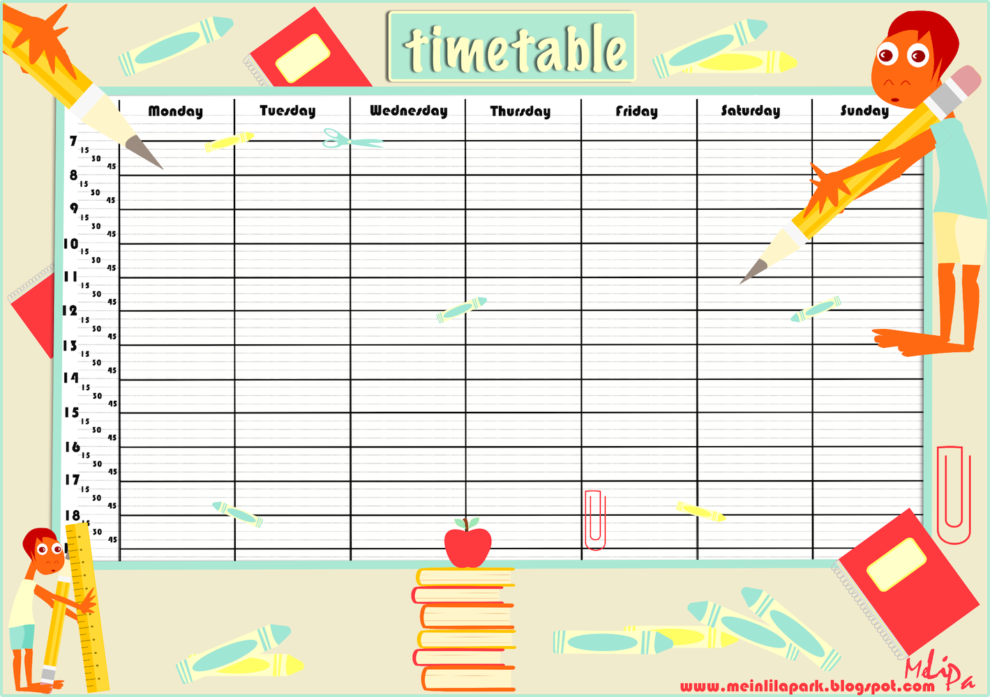 we-love-blogging-my-timetable-by-alejandro-arellano