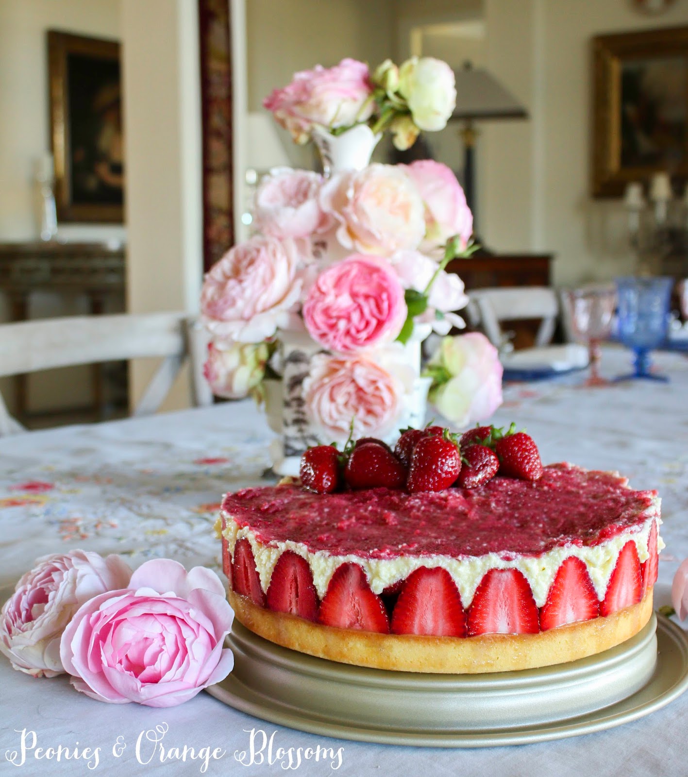 A French Strawberry Cake - Fraisier Recipe