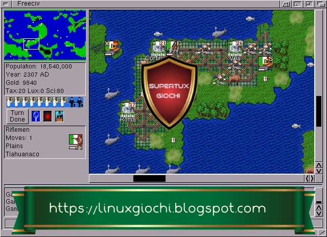 Guida a Freeciv, un grande gioco open source: le meraviglie del mondo. 2 freeciv roma
