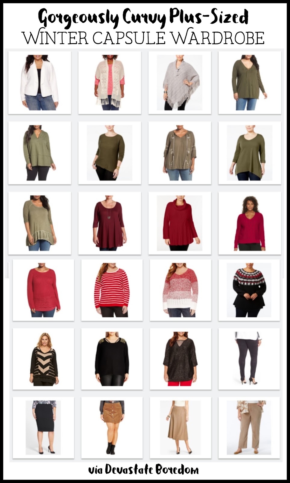 winter plus sized sample capsule wardrobe cold weather cozy in plus size capsule wardrobe
