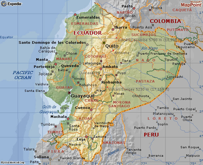 Mapas de Ecuador - Ecuador Noticias