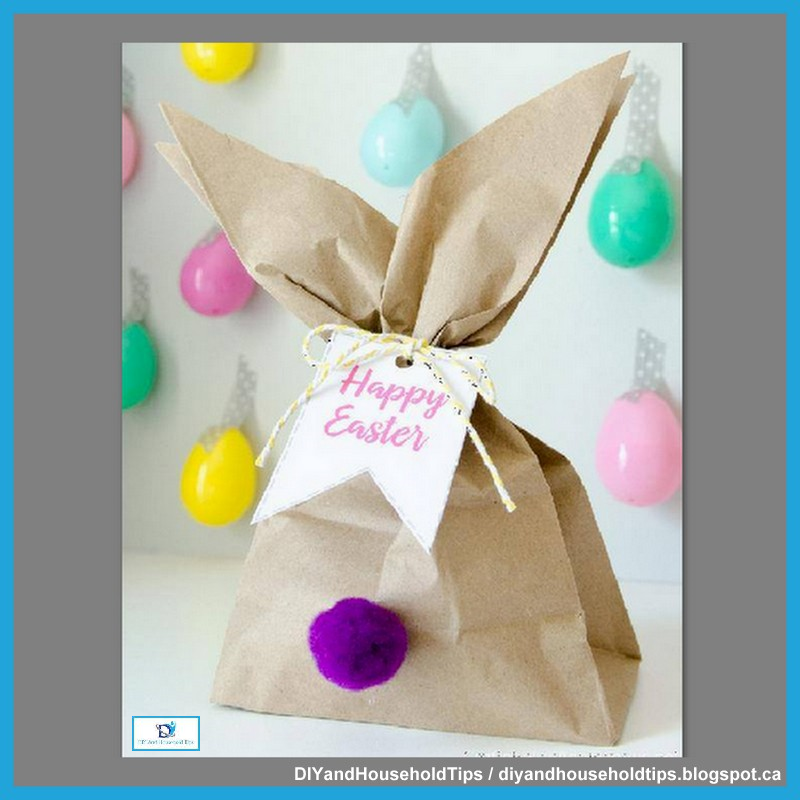 DIY And Household Tips Turn Dollar Store Paper Lunch Bags Into Easter