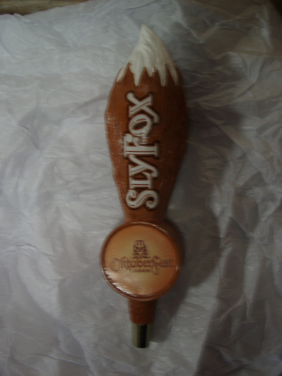 Tap Handle 28 Sly Fox Oktoberfest Lager Fox Tail