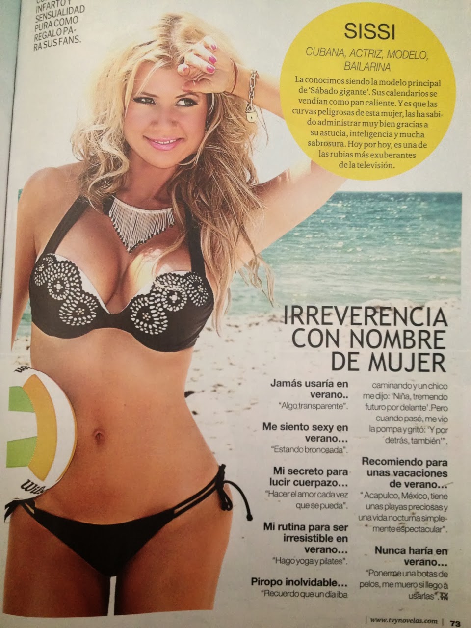 Modelos Cubanas: Sissi Fleitas en portada de Playboy. Modelo, actriz y