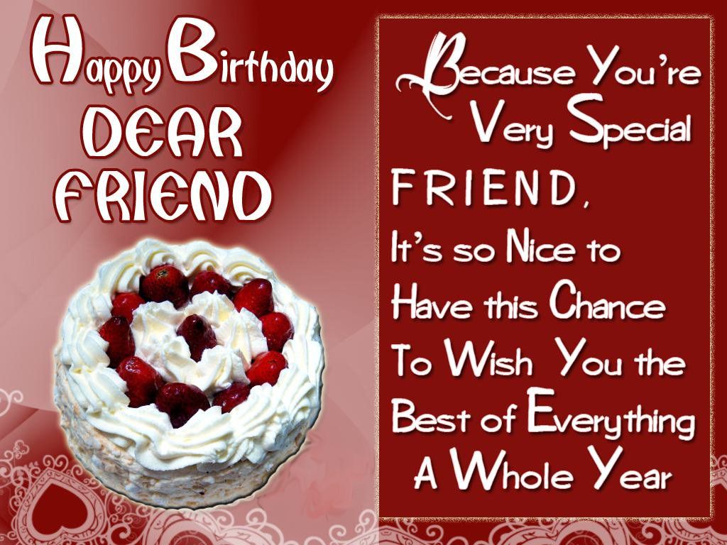 Happy Birthday Wishes For Unseen Friend - massage for happy birthday