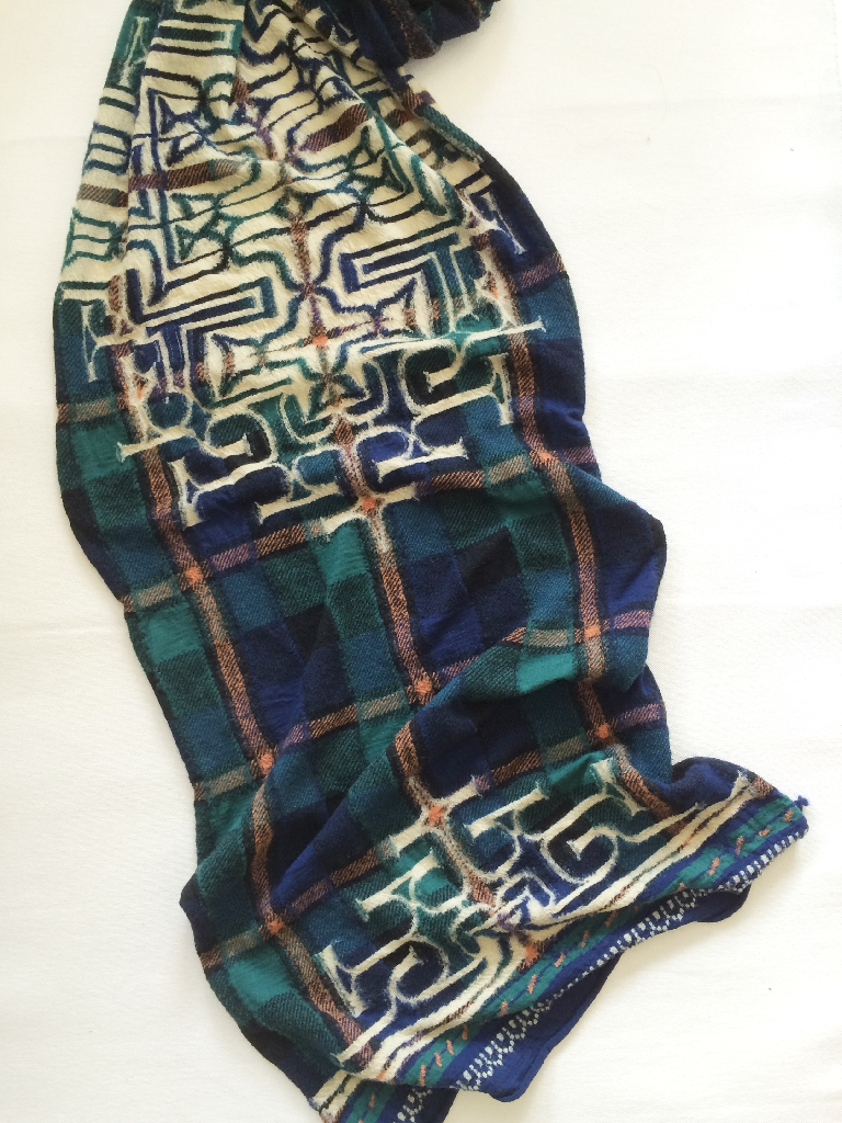 定価 キャピタル KAPITAL 縮絨ウールマフラーアイヌタータンチェック