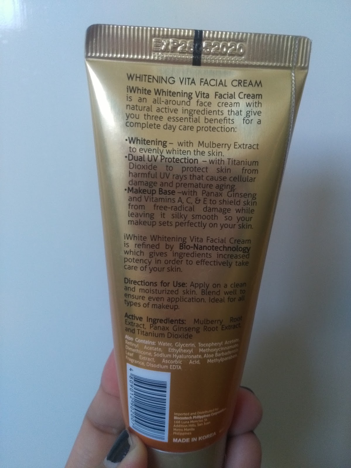 Mappy La Bella Vita iWhite Korea Facial Cream & Wash and BB Cream Review