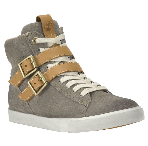Fashion4Nation: Timberland Woman's Hi Shoes Trainers Grey Suede Leather ...