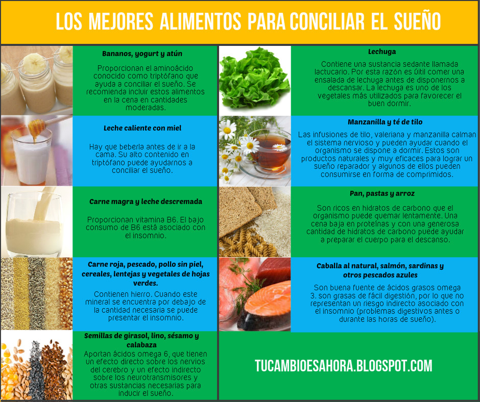 Que alimentos comer para dormir mejor