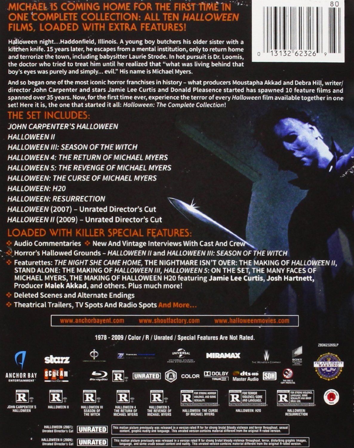 The Horrors of Halloween: HALLOWEEN Franchise (1978-2022) Boxset