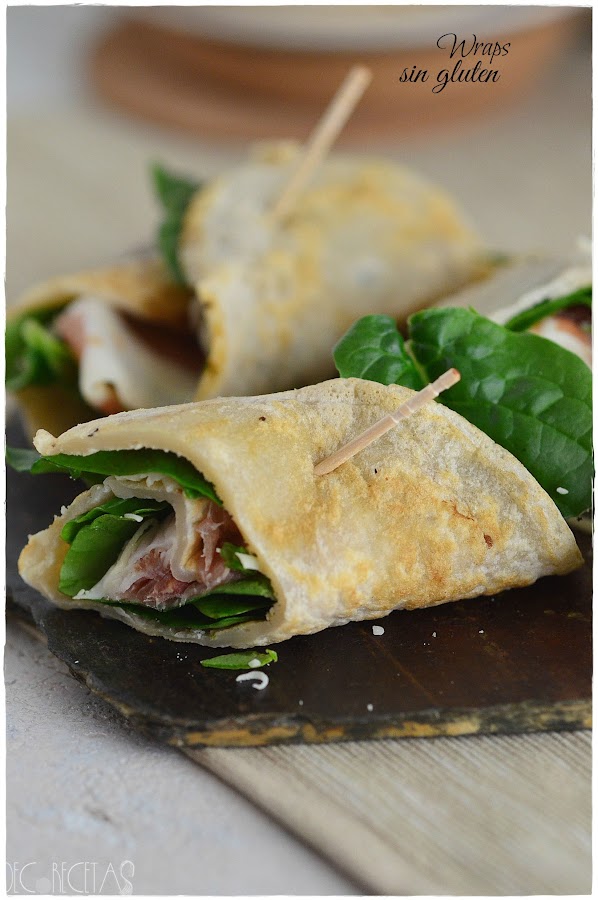 Wraps sin gluten Cocina