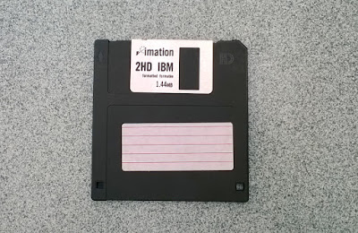 Floppy Disk. Computer storage medium. 12 years old.