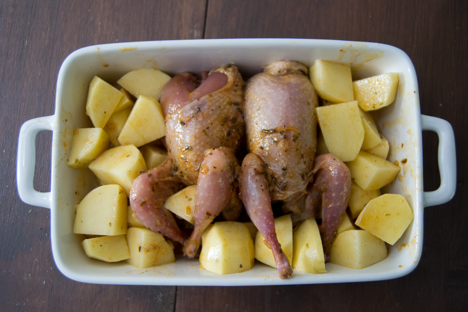 Pão, Comida & Afins: Codornizes Assadas no Forno