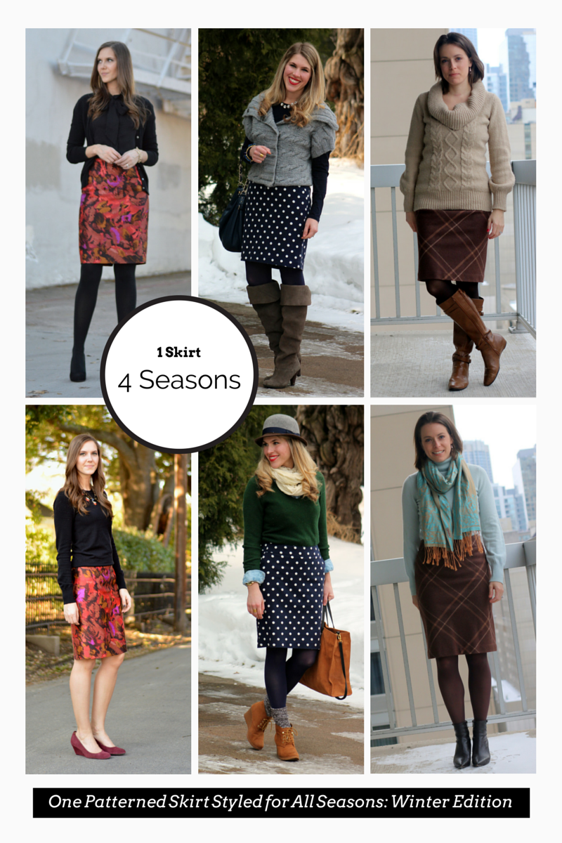 Patterned Skirts for Winter