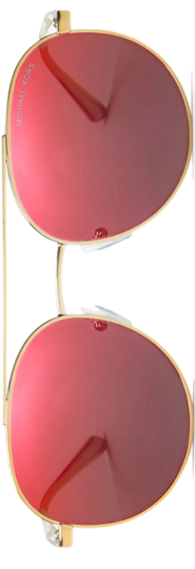 MICHAEL KORS Lon Rounded Aviator Sunglasses