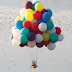Latające balony wypełnione helem...