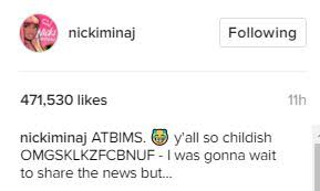 unnamed Nicki Minaj throlls her fans with pregnancy photos
