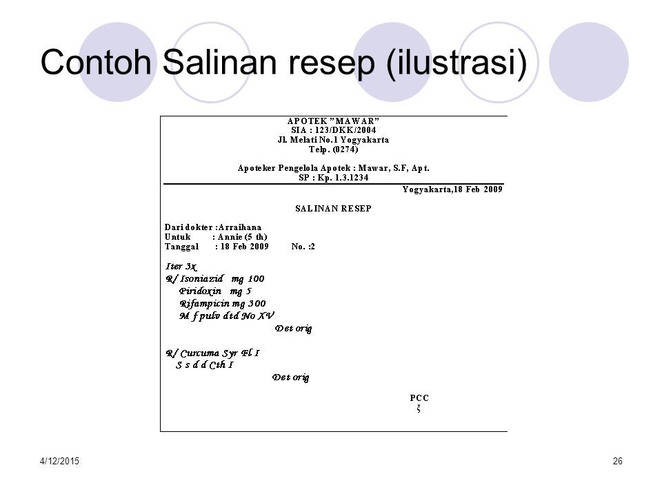 Salinan Resep dan Pengelolaan Resep - OBATGeneric